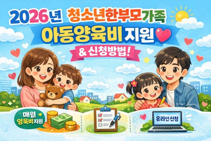 청소년한부모아동양육비지원